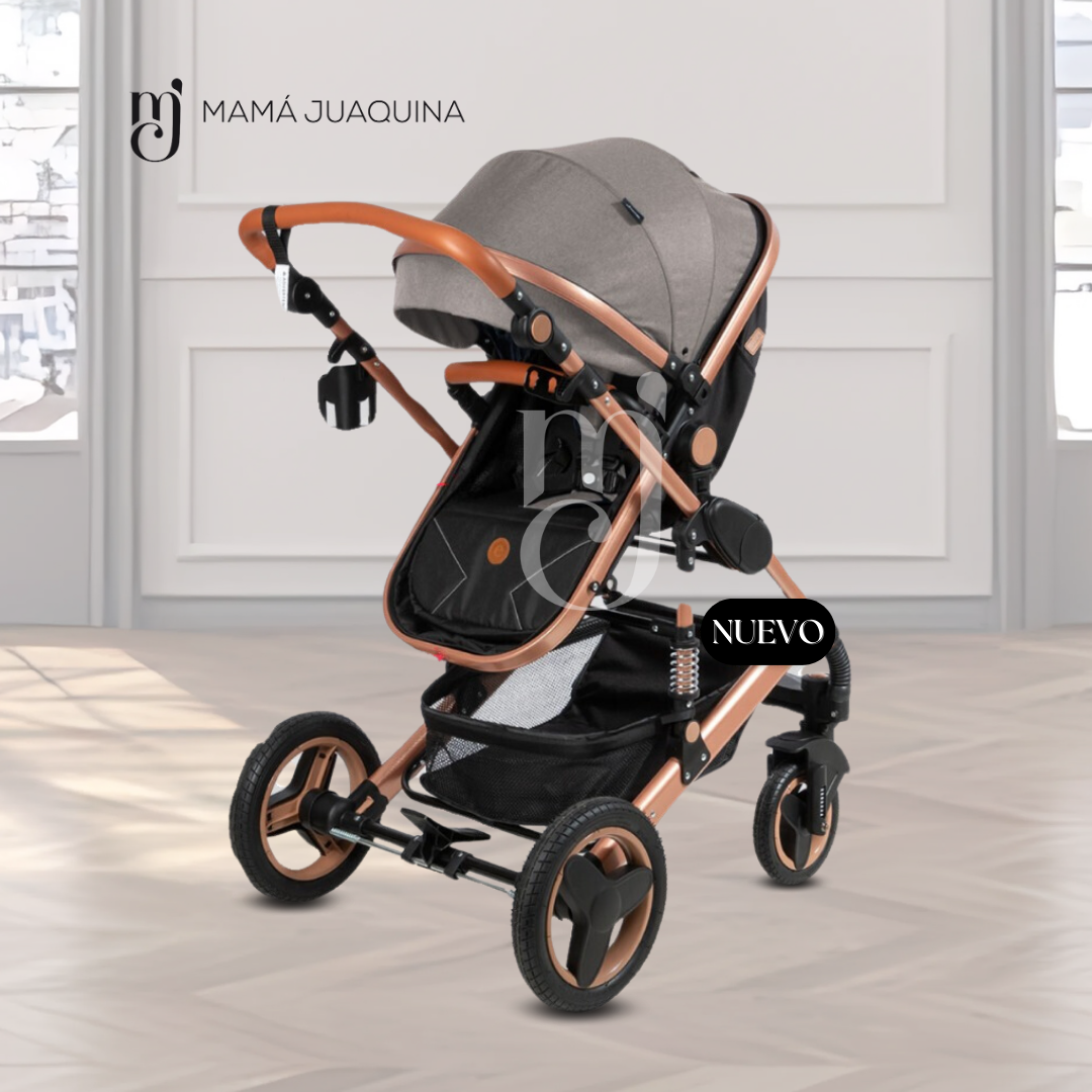 COCHE CUNA EBABY SAGIRA GRIS EDICIÓN LIMITADA - 5