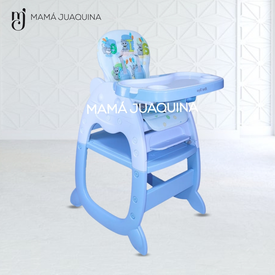 SILLA DE COMER DIDÁCTICA «HI KITTY» AZUL - 5