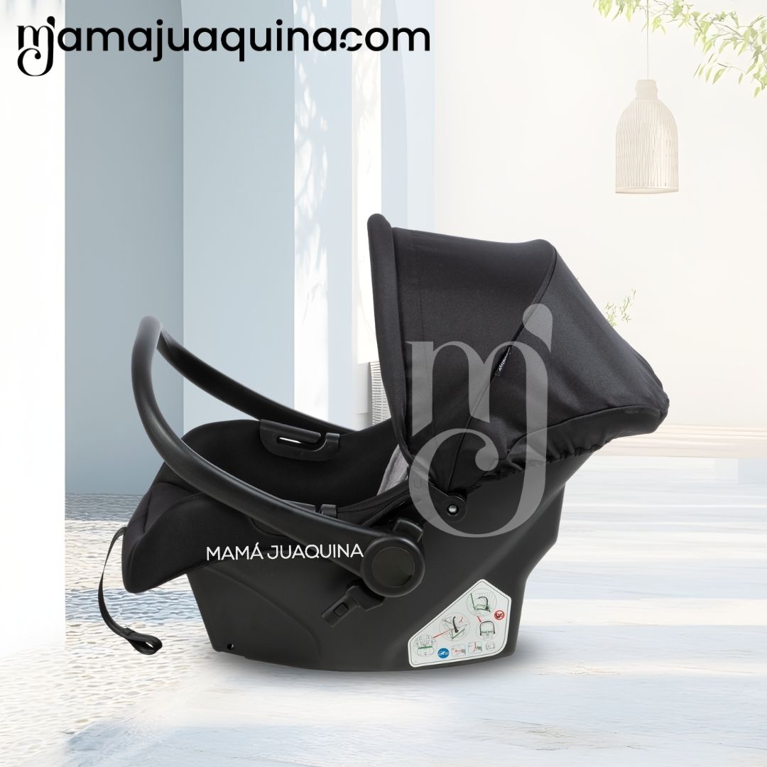 COCHE MALETA DE LUJO PARA BEBÉ «J' SPARROW» CON PORTABEBÉ AZUL - 4