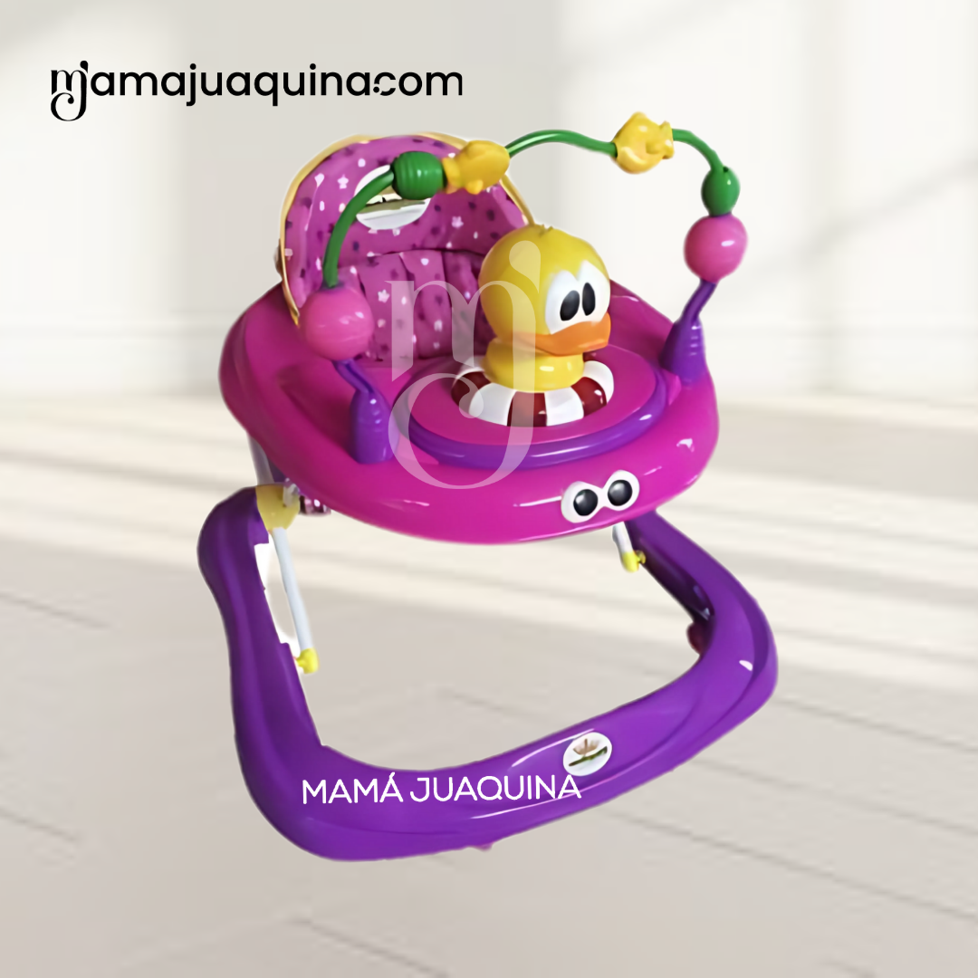ANDADOR PARA BEBÉS  3 EN 1 «DUCKY LUCKY» CON TABLERO MUSICAL MORADO - 5