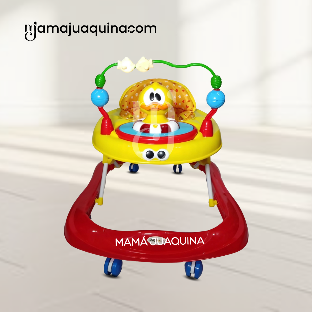 ANDADOR PARA BEBÉS 3 EN 1 «DUCKY LUCKY» CON TABLERO MUSICAL ROJO - 5