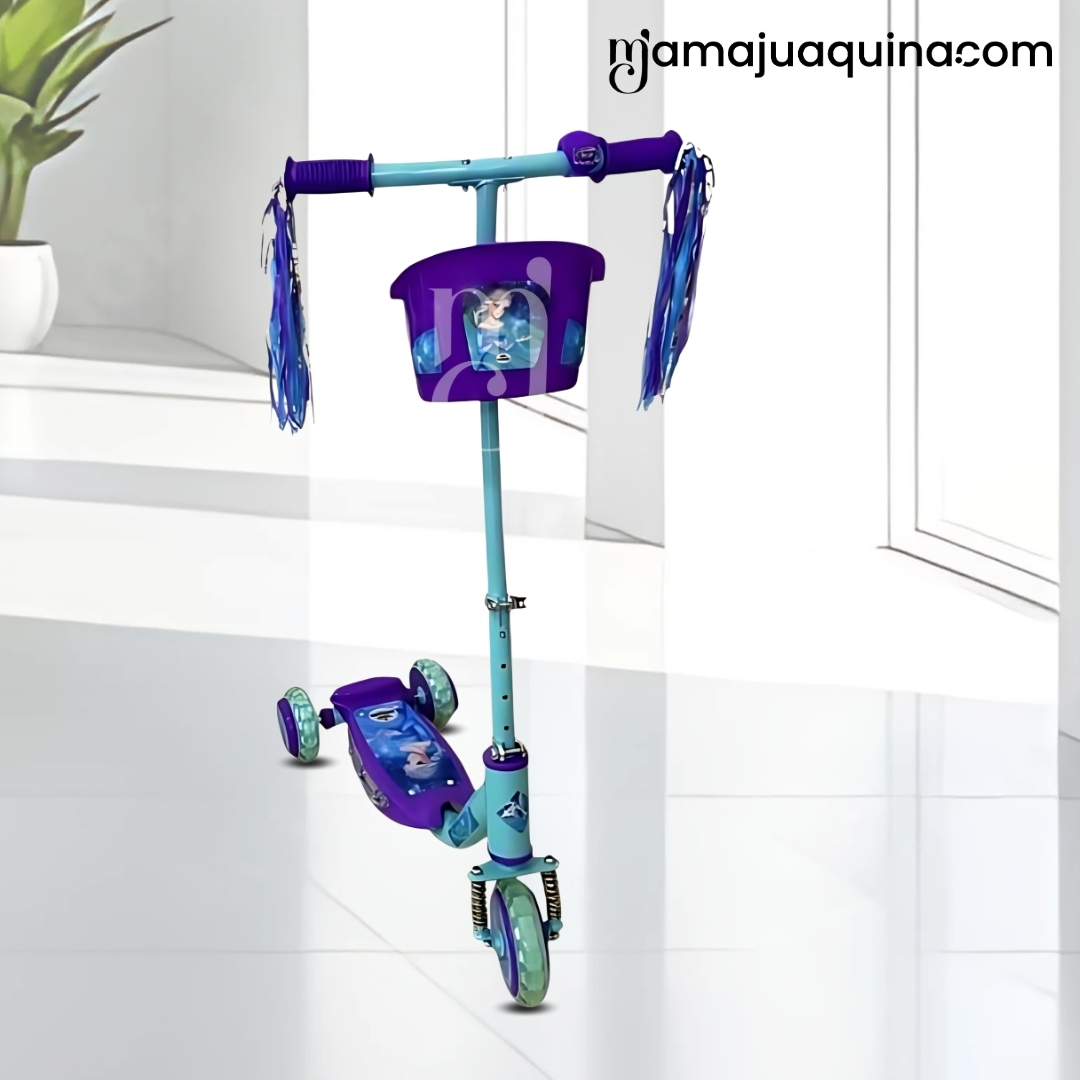 SCOOTER PARA NIÑOS «FUNNY RIDE»CON EQUIPO DE SEGURIDAD CELESTE - 5