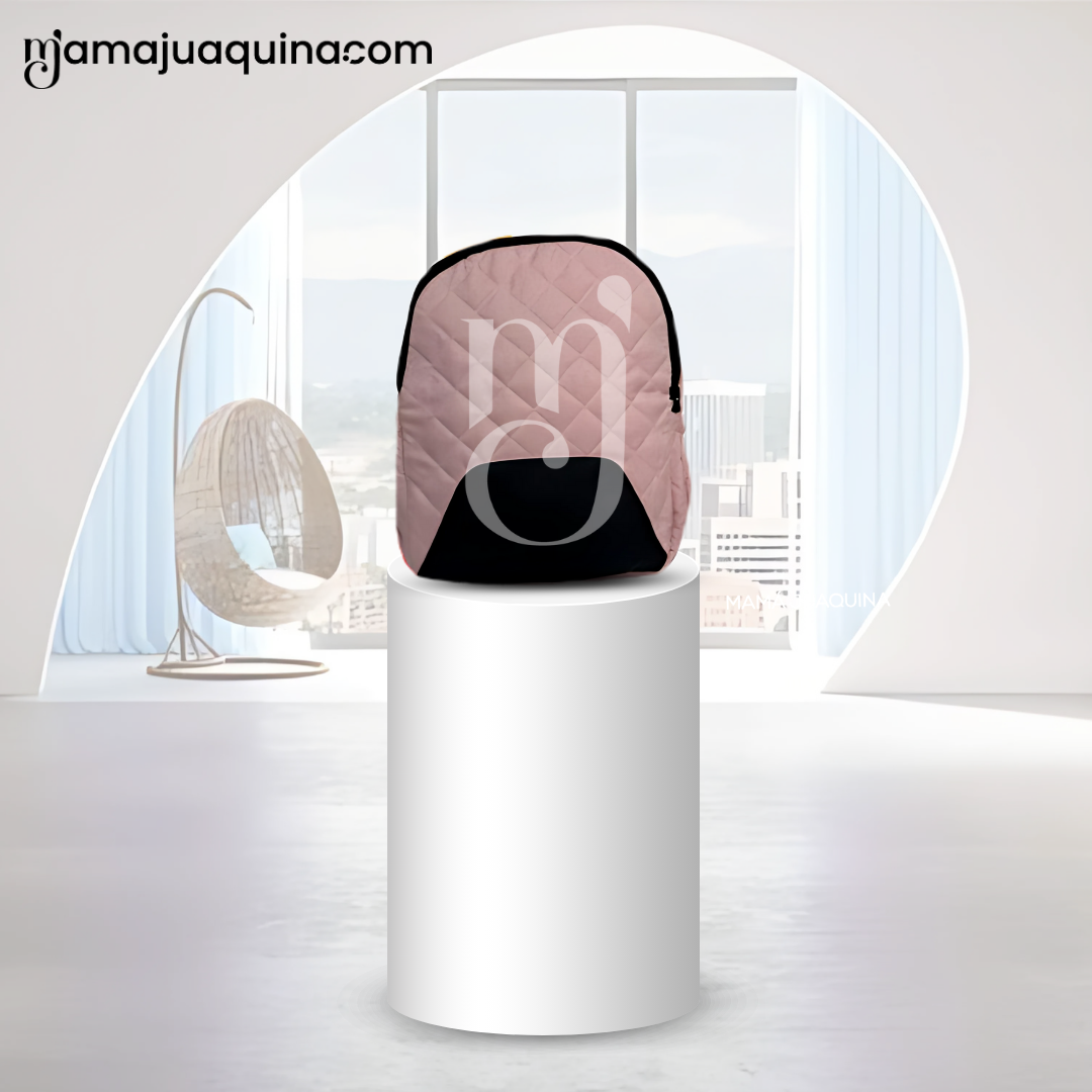 COCHE MOISÉS DE LUJO CON MOCHILA PAÑALERA «GOLDEN II» ROSA - 5