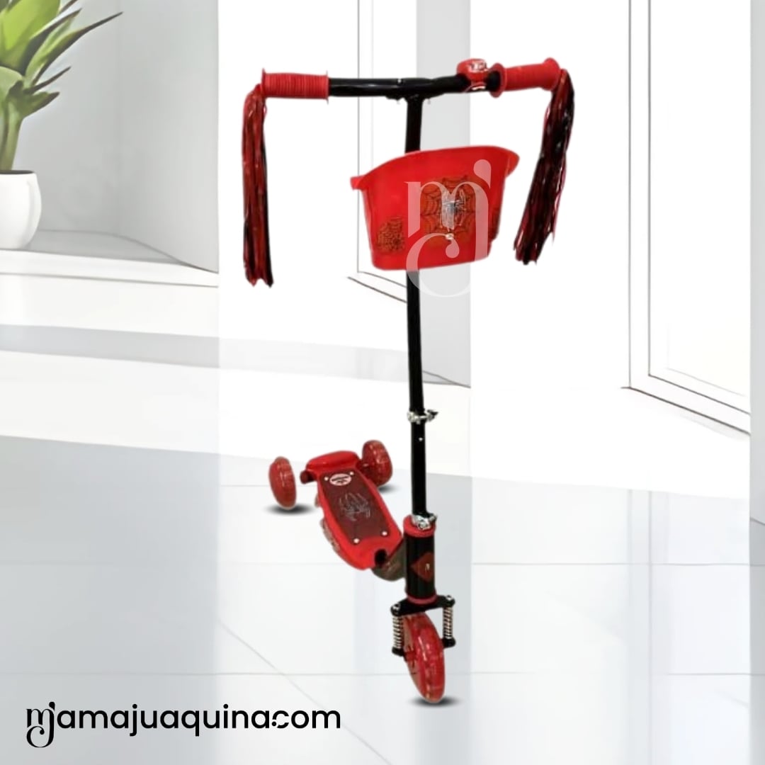 SCOOTER PARA NIÑOS «FUNNY RIDE»CON EQUIPO DE SEGURIDAD NEGRO - 5