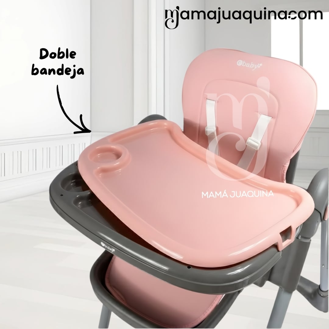 SILLA DE COMER PLEGABLE «ALAI» ROSA - 2