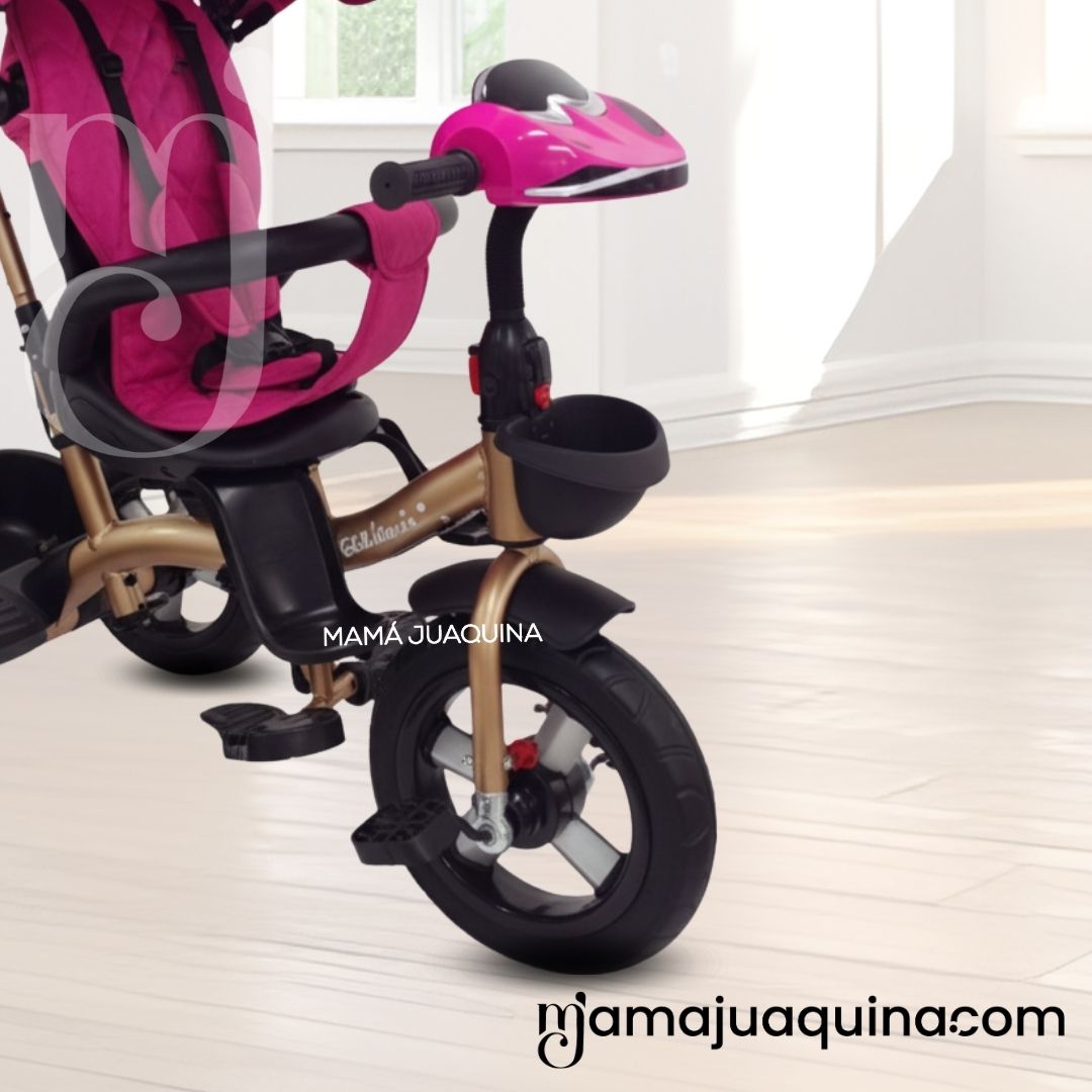 TRICICLO GUIADOR GIRATORIO «MAXUS» EDICIÓN LIMITADA ROSADO - 2
