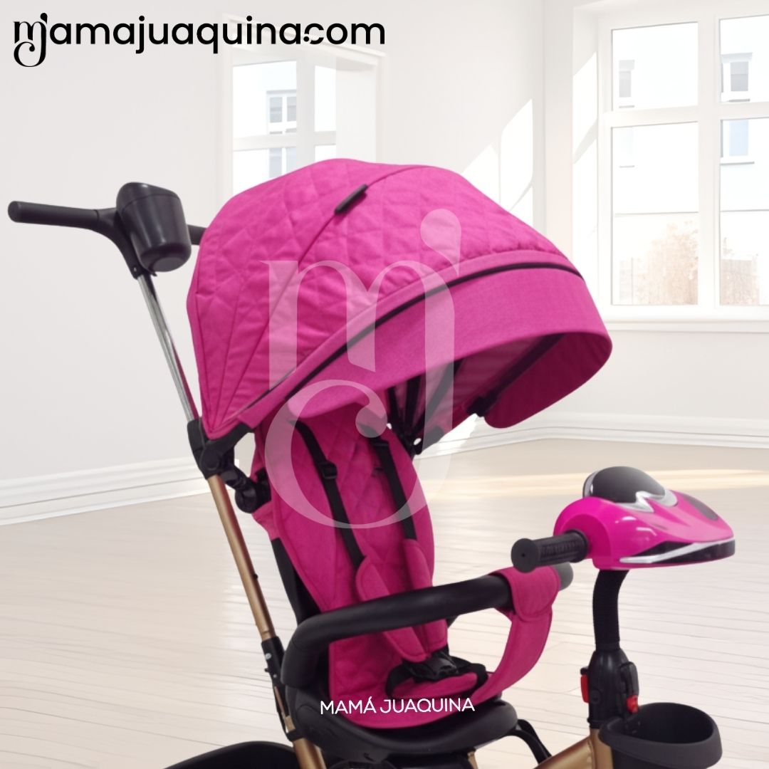 TRICICLO GUIADOR GIRATORIO «MAXUS» EDICIÓN LIMITADA ROSADO - 3
