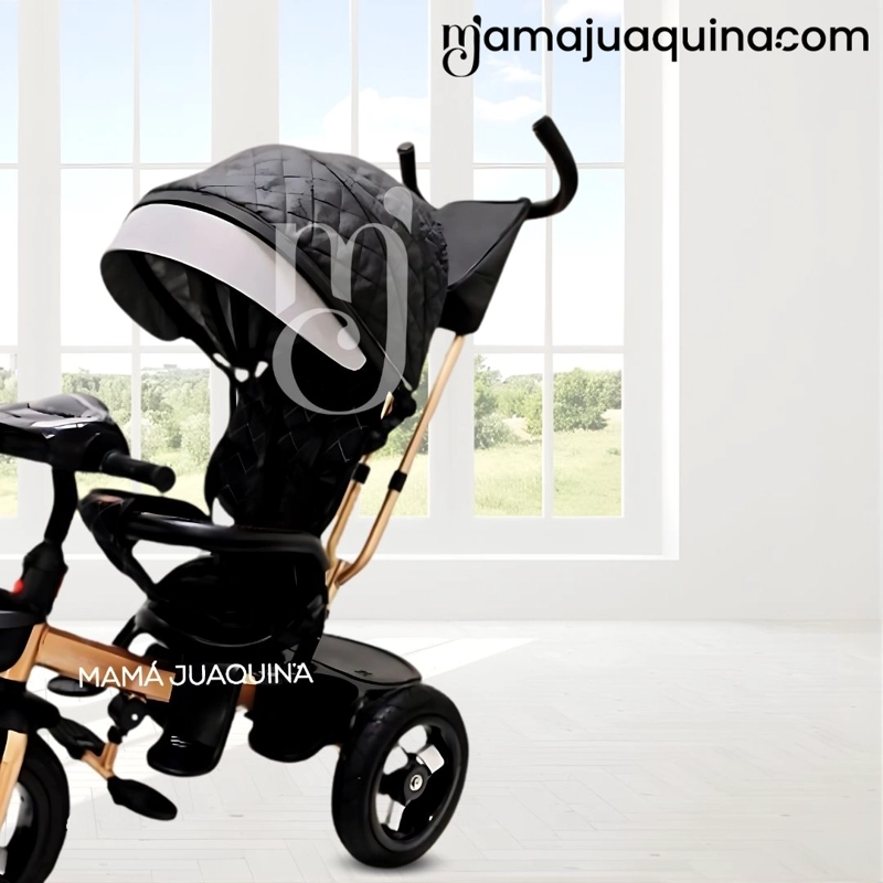 TRICICLO GIRATORIO 3 EN 1 «SMART PREMIUM» USB BLUETOOTH NEGRO - 3