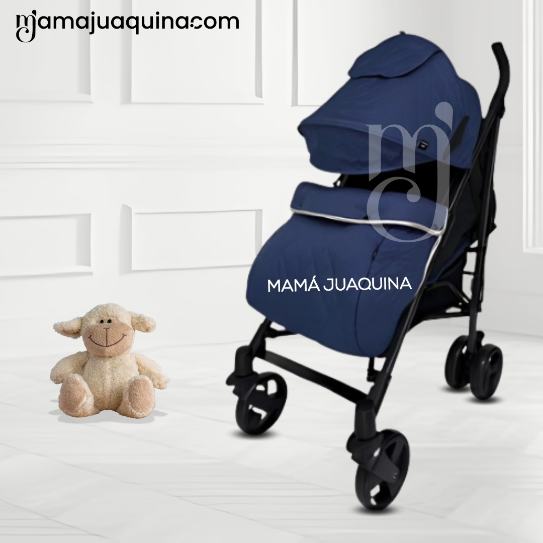 COCHE BASTÓN DE LUJO «AIDEN» AZUL - 5