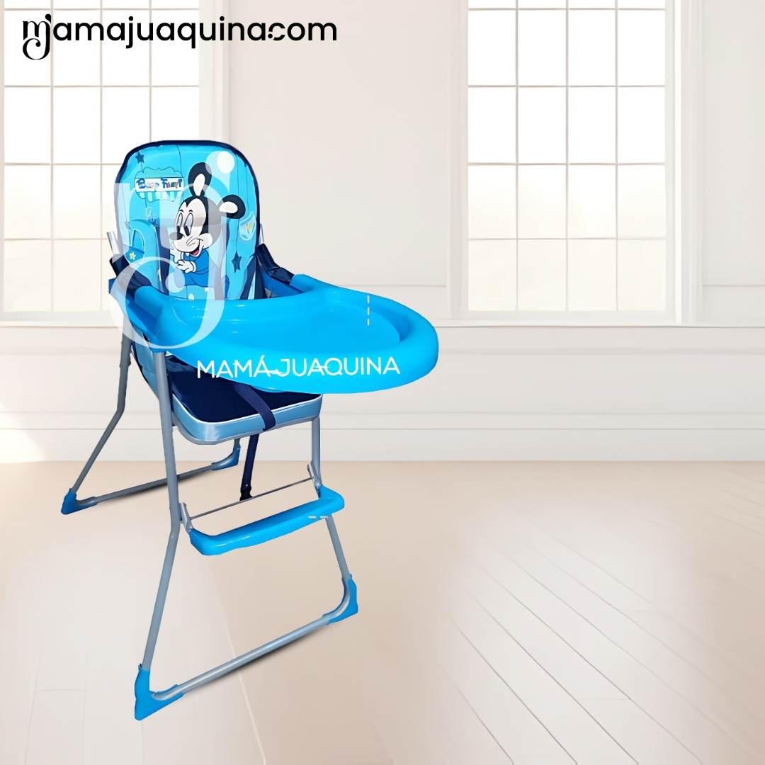 SILLA DE COMER GRADUABLE «MICKEY II» CELESTE - 4