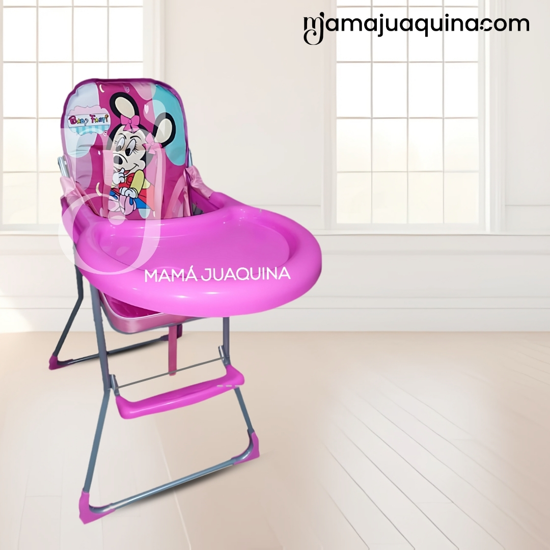 SILLA DE COMER GRADUABLE «MICKEY II» FUCSIA - 5