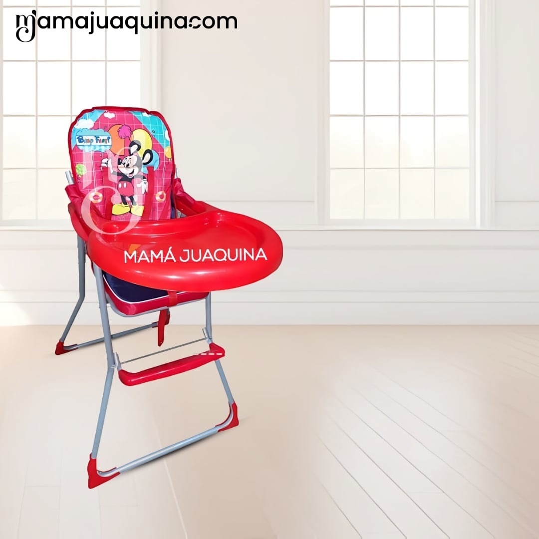 SILLA DE COMER GRADUABLE «MICKEY II» ROJO - 5