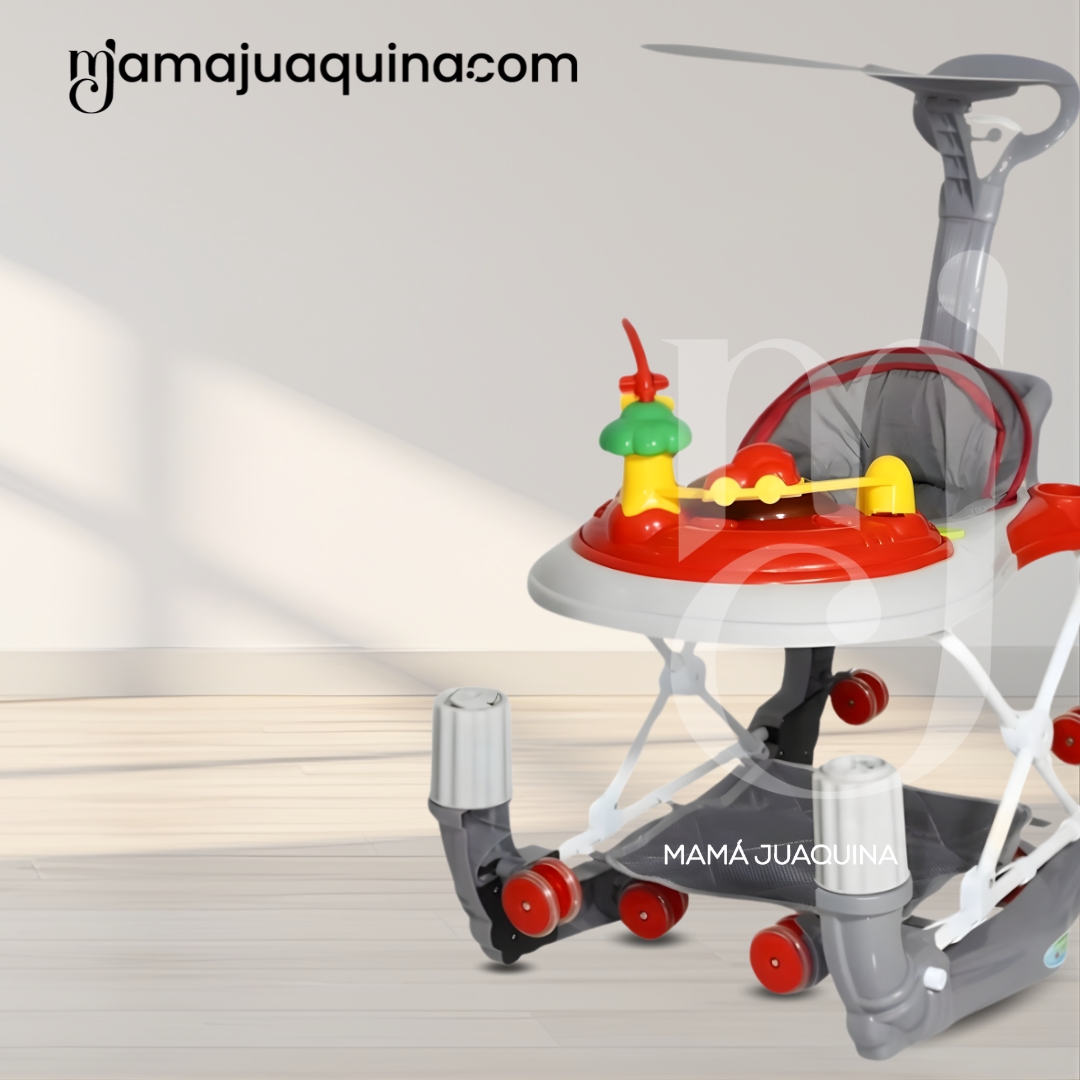 ANDADOR CON TABLERO MUSICAL «WALKIE» ROJO - 5