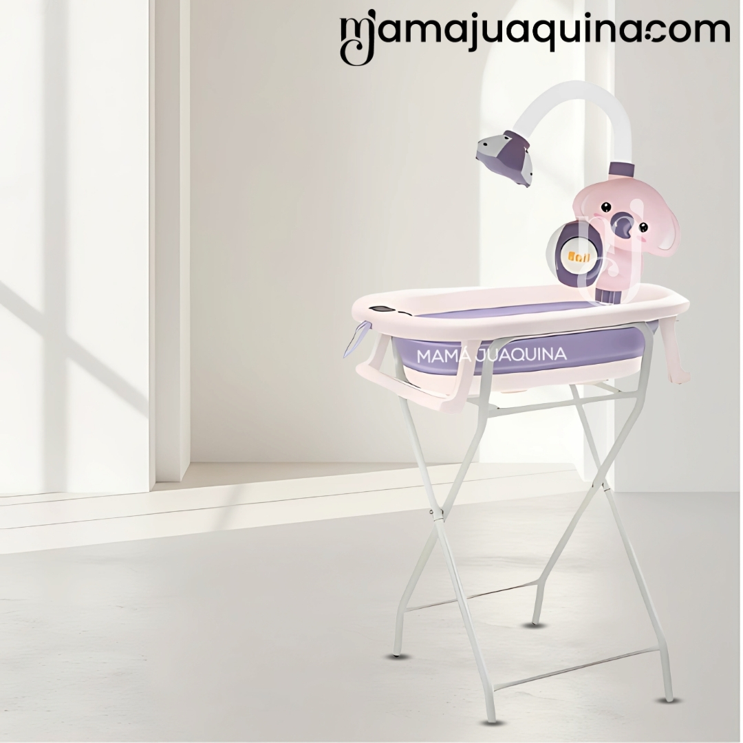 BAÑERA PLEGABLE CON RACK MULTIUSO «SPLASH PRO» PURPLE - 4