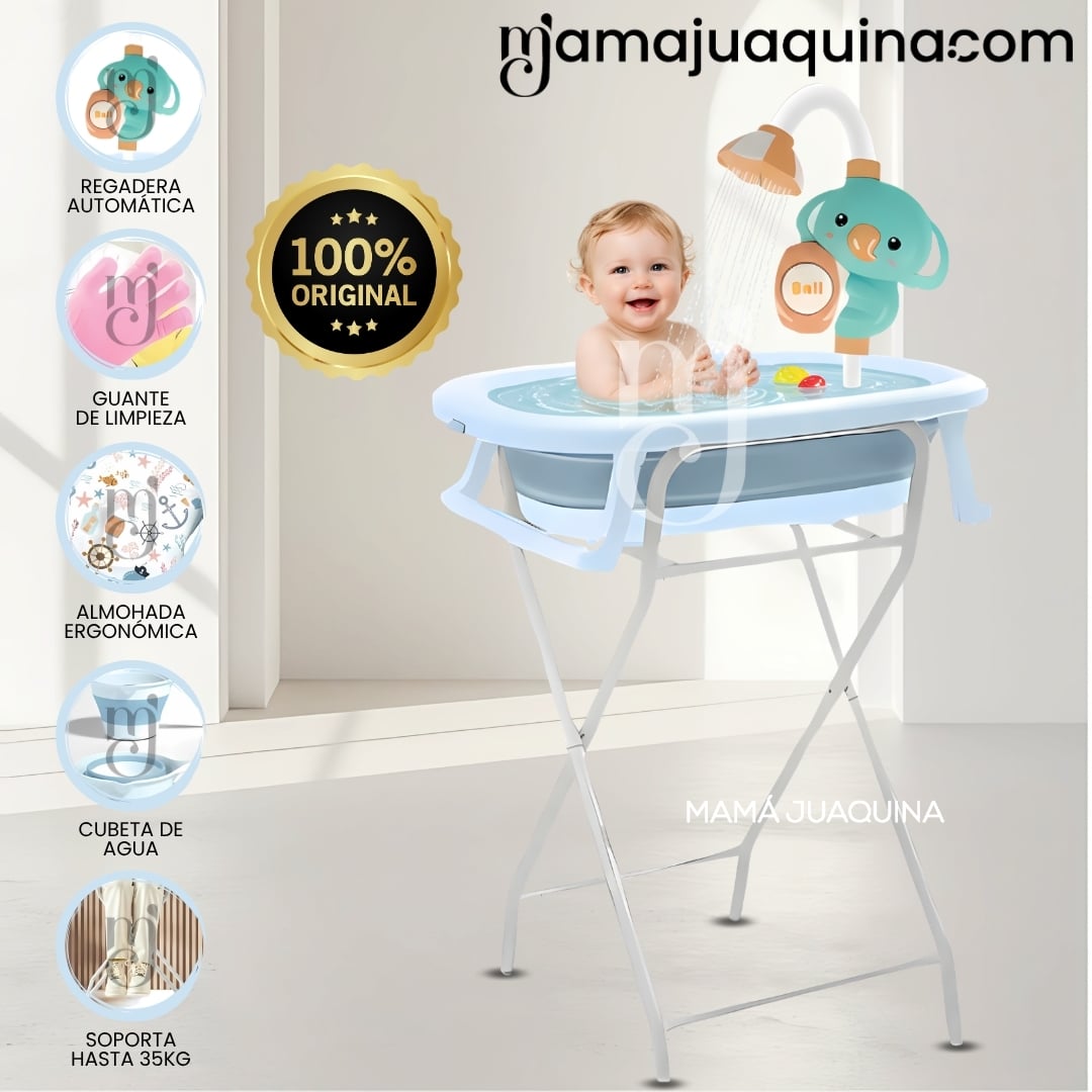 BAÑERA PLEGABLE CON RACK MULTIUSO «SPLASH PRO» BLUE - 1