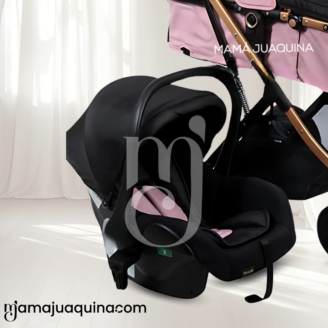 COCHE CUNA «RONDA PRIME» CON PORTA BEBÉ PINK - 5
