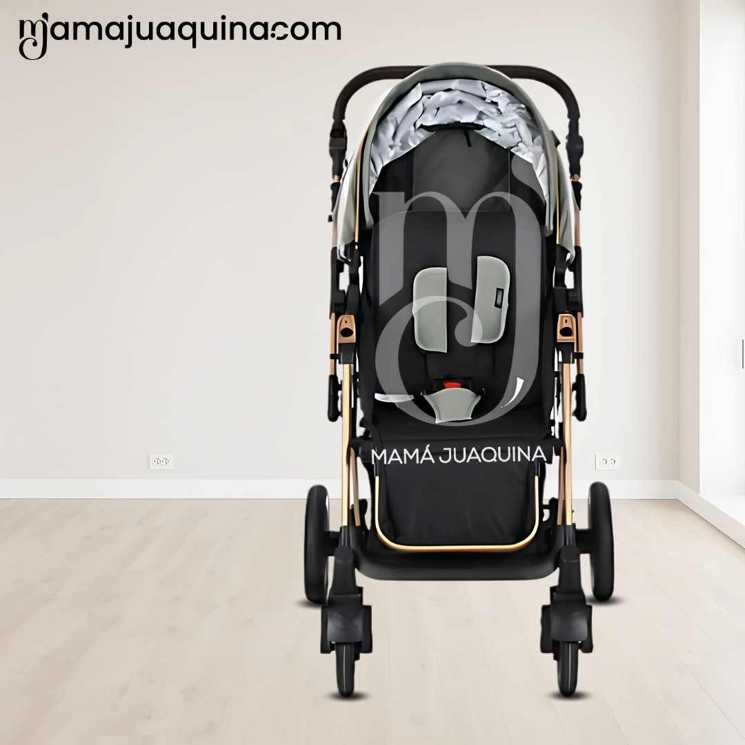COCHE CUNA DE LUJO «VALEN» MANGO REVERSIBLE GREEN - 6