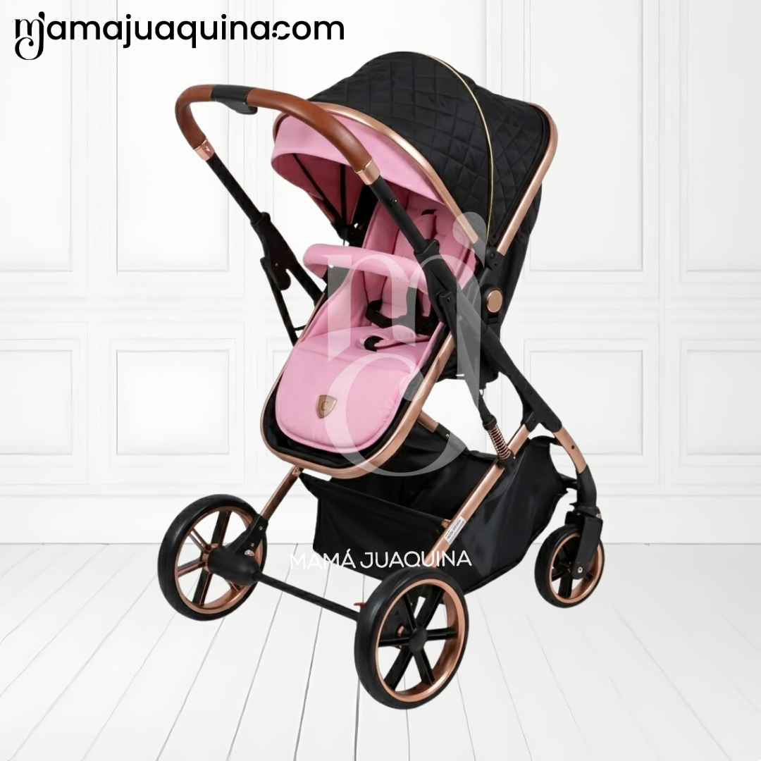 COCHE CUNA MOISÉS DE LUJO «SATURNO ULTRA» PINK - 5