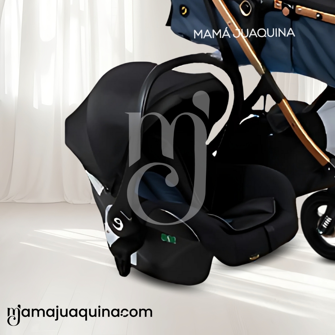 COCHE CUNA «RONDA PRIME» CON PORTA BEBÉ BLUE - 5