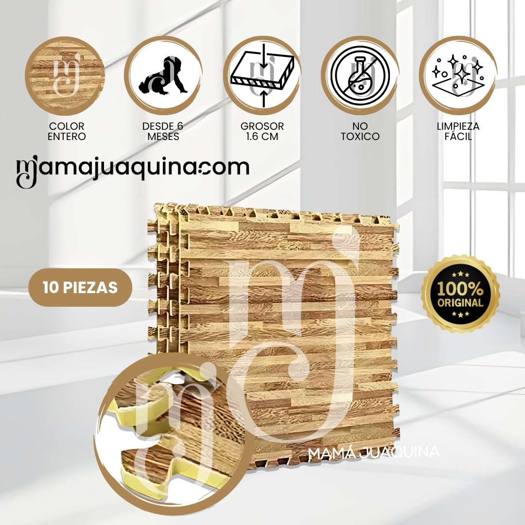 PISO DIDÁCTICO «COMFY WOOD» 1.6CM PATRÓN MADERA - 1