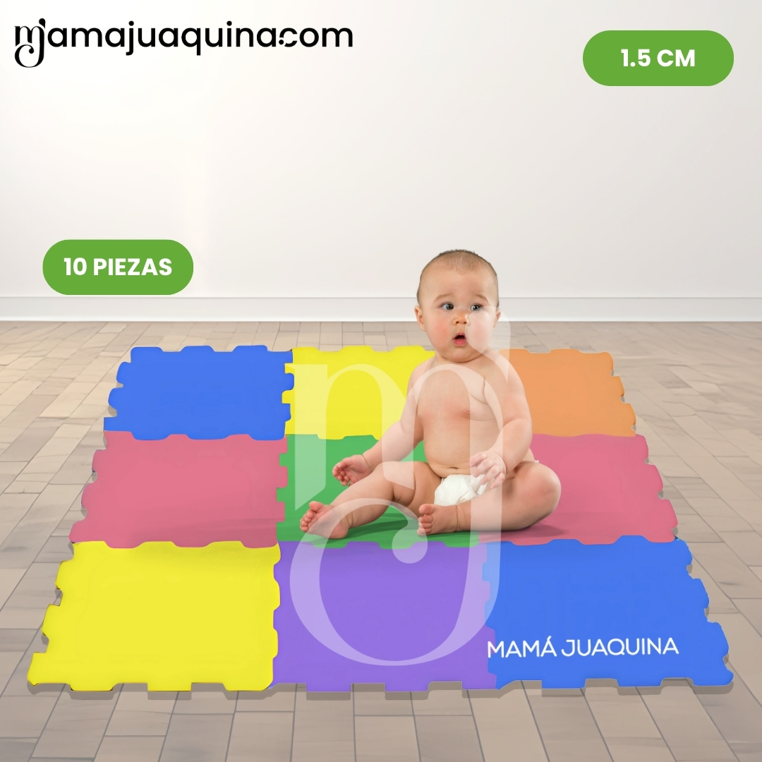 PISO DIDÁCTICO «PLAYGROUND PLUS» 1.5CM VERDE MULTICOLOR - 5