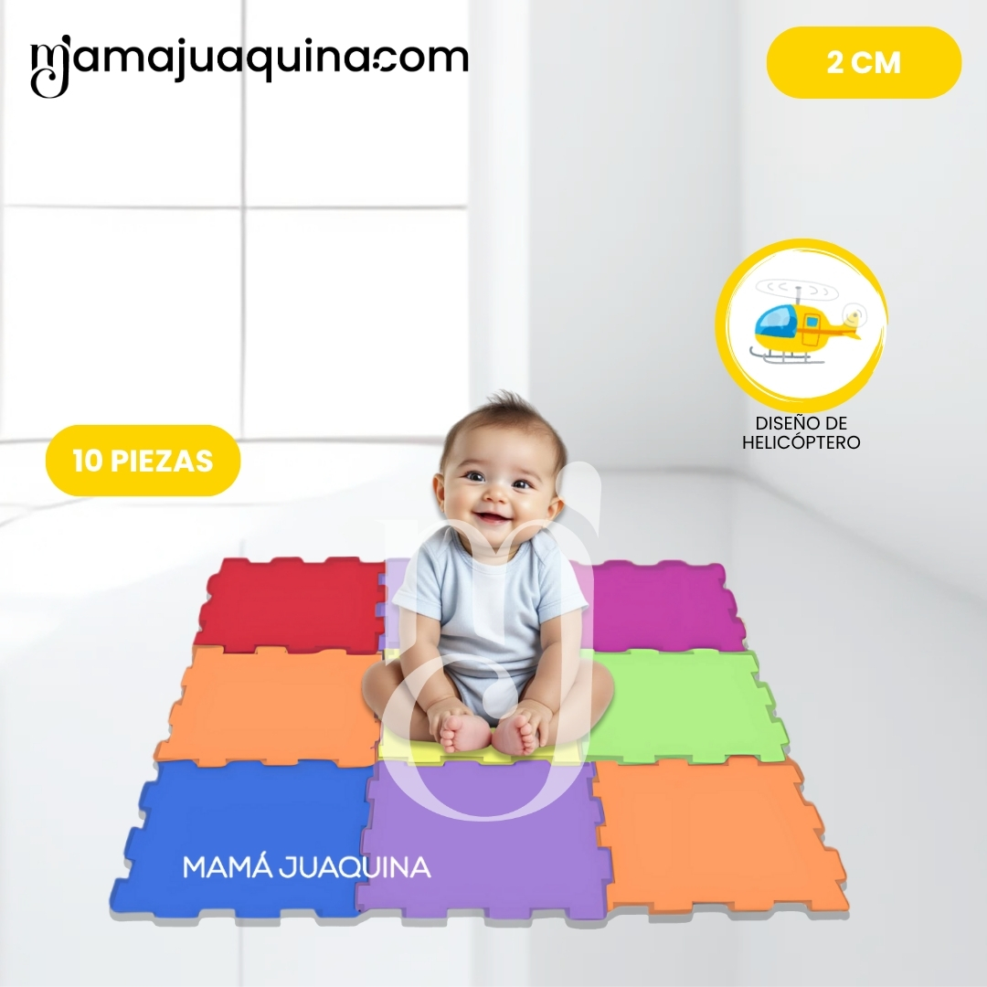 PISO DIDÁCTICO «COUSY FLOOR PLUS» 2.0CM AMARILLO MULTICOLOR - 5