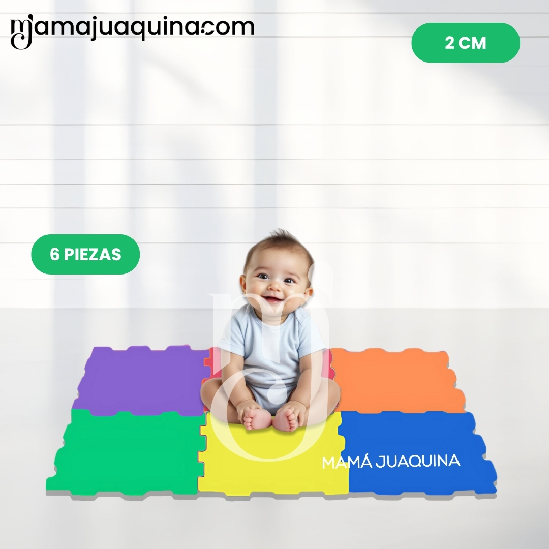 PISO DIDÁCTICO «COUSY FLOOR» 2.0CM VERDE MULTICOLOR - 5