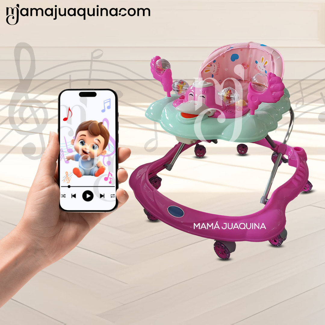 ANDADOR MUSICAL «DUCKY PLUS» CON BLUETOOTH DARK PINK - 6