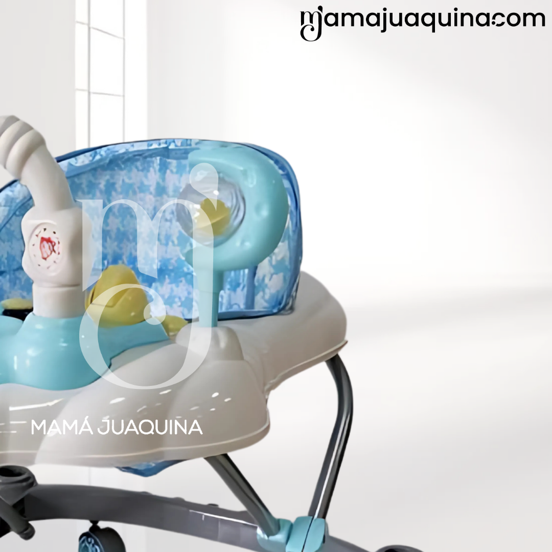 ANDADOR MUSICAL PLEGABLE «CUTE MONKEY» CON BLUETOOTH SKYBLUE - 6