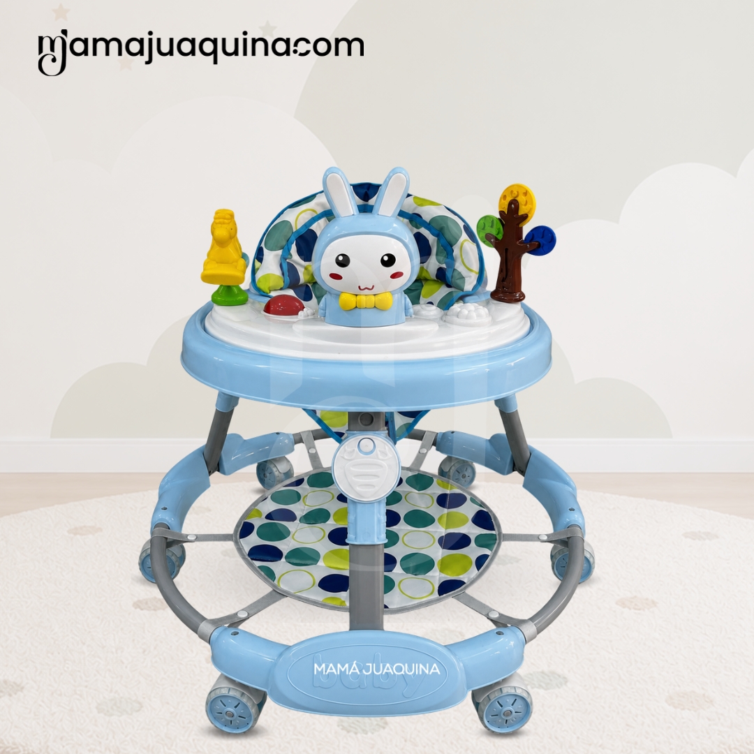ANDADOR MUSICAL PLEGABLE «BUNNY KAWAII PRO» DE LUJO BLUE - 3