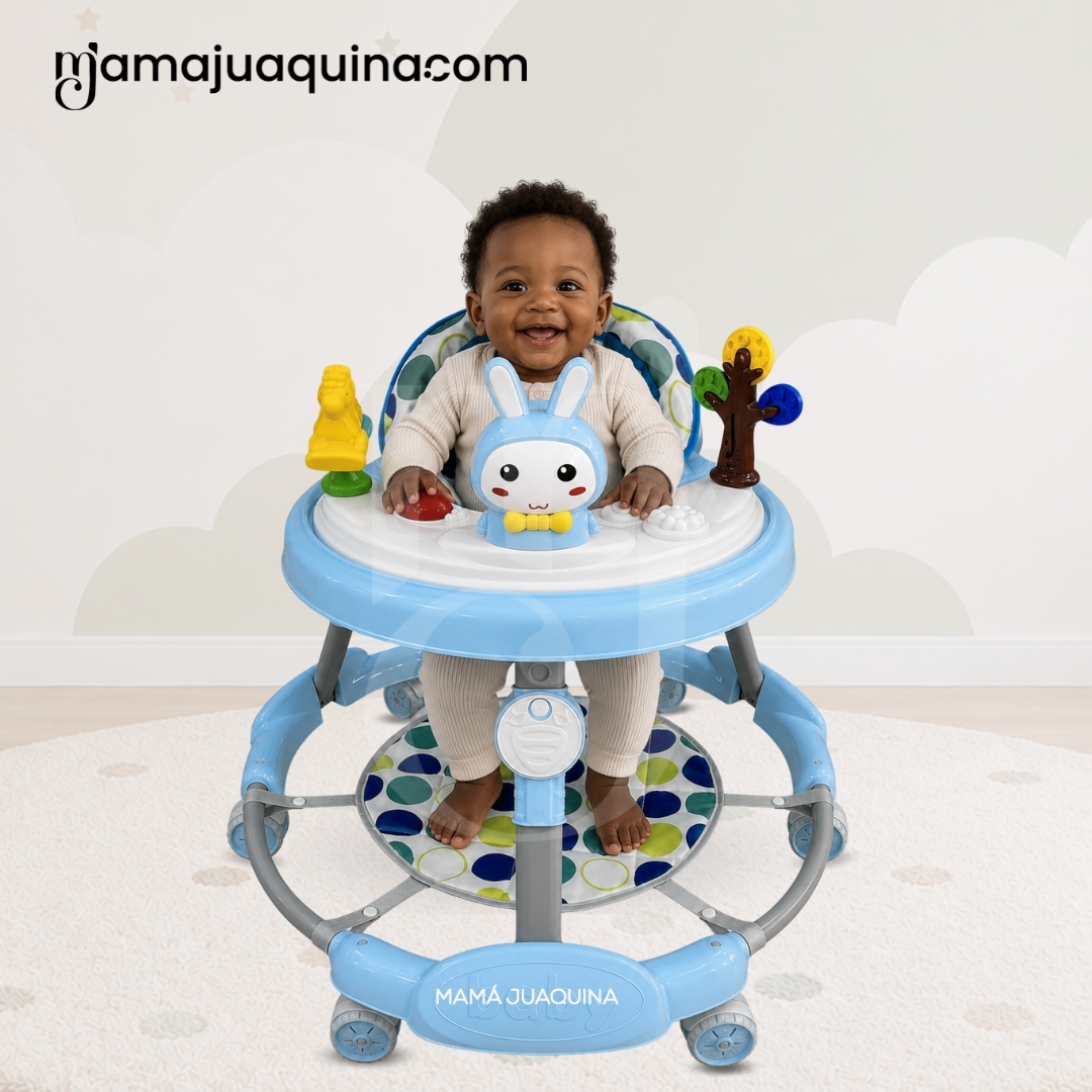 ANDADOR MUSICAL PLEGABLE «BUNNY KAWAII PRO» DE LUJO BLUE - 4