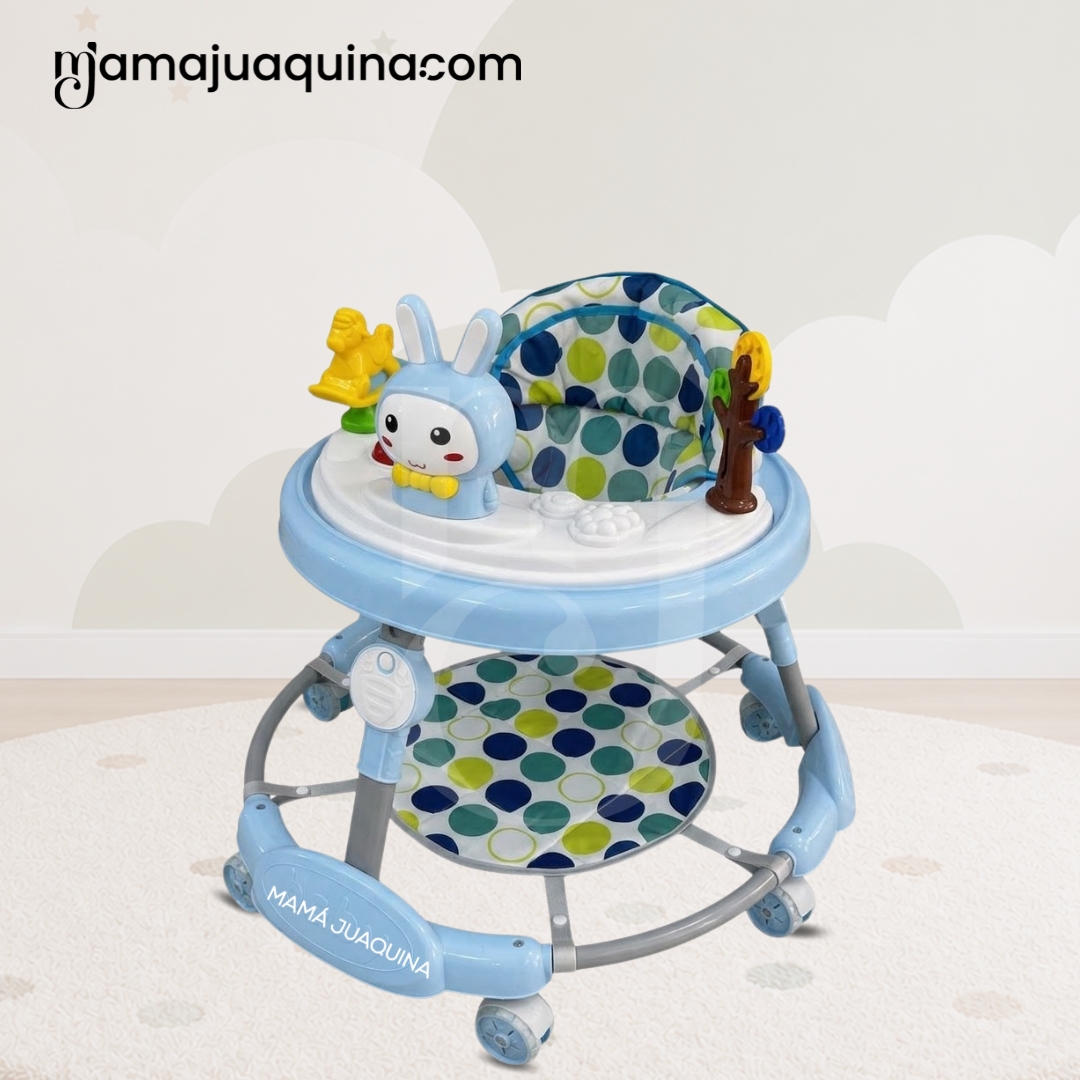 ANDADOR MUSICAL PLEGABLE «BUNNY KAWAII PRO» DE LUJO BLUE - 5