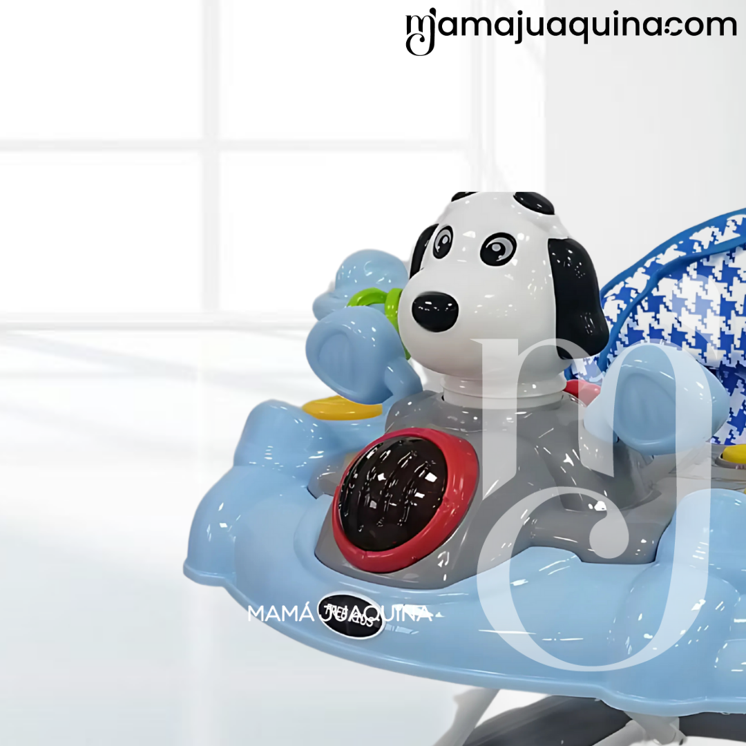 ANDADOR MUSICAL PLEGABLE «SNOOPY MUSIC» BLUETOOTH LIGHT BLUE - 2