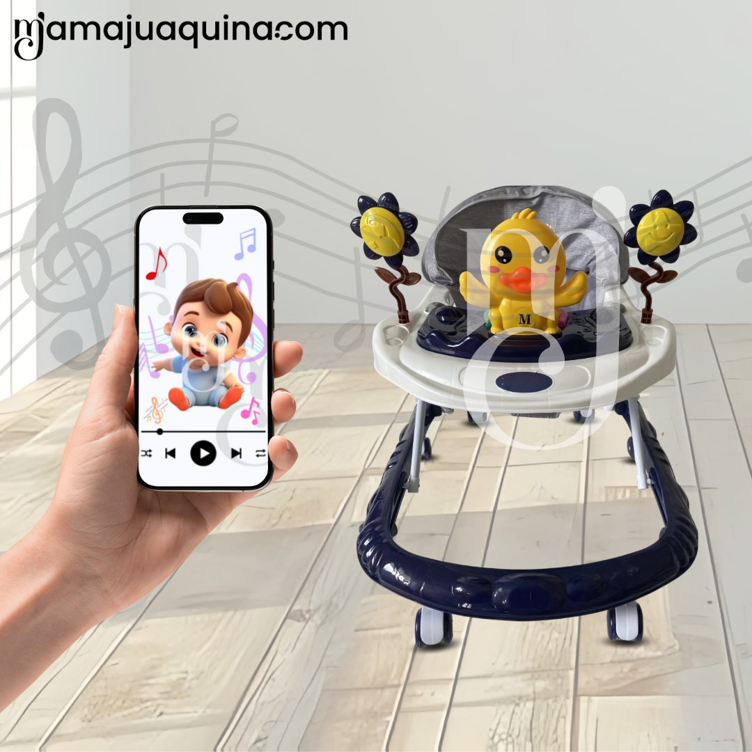 ANDADOR MUSICAL PARA BEBÉS «CHICKIE» CON BLUETOOTH DARK BLUE - 6