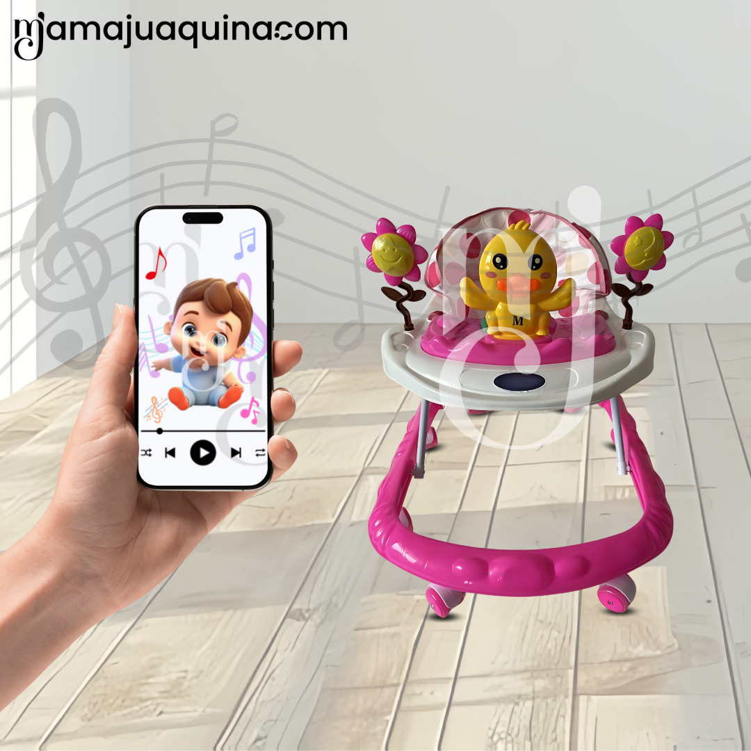 ANDADOR MUSICAL PARA BEBÉS «CHICKIE» CON BLUETOOTH PINK - 6