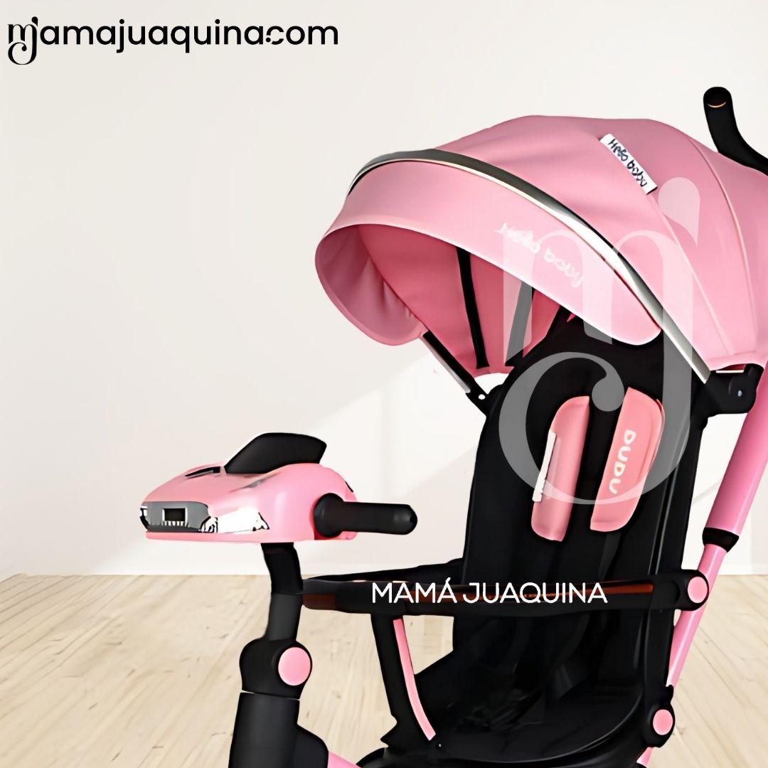 TRICICLO GUIADOR MUSICAL «DUDU» PINK - 3