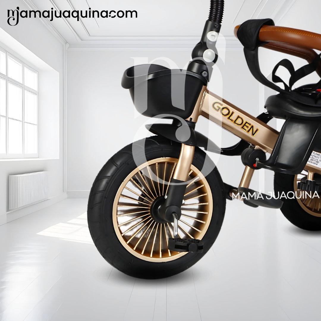 TRICICLO GUIADOR 3 EN 1 «GOLDEN PRIME» CON BLUETOOTH BLACK - 2