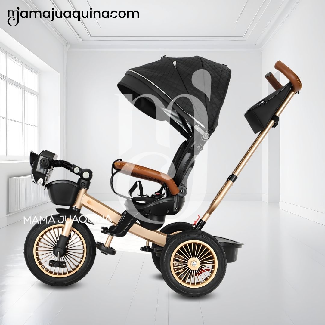 TRICICLO GUIADOR 3 EN 1 «GOLDEN PRIME» CON BLUETOOTH BLACK - 4