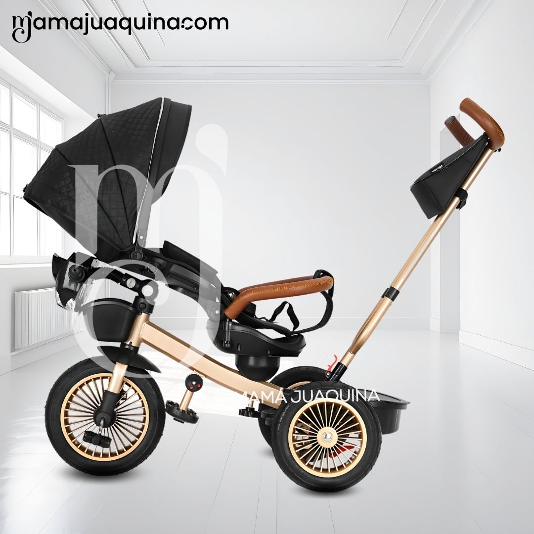 TRICICLO GUIADOR 3 EN 1 «GOLDEN PRIME» CON BLUETOOTH BLACK - 5