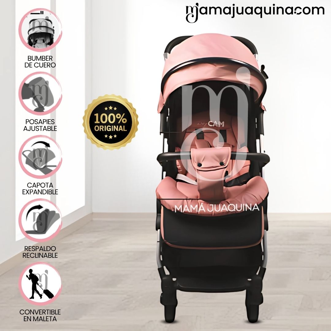 COCHE MALETA DE LUJO «SPLINN» PINK - 1