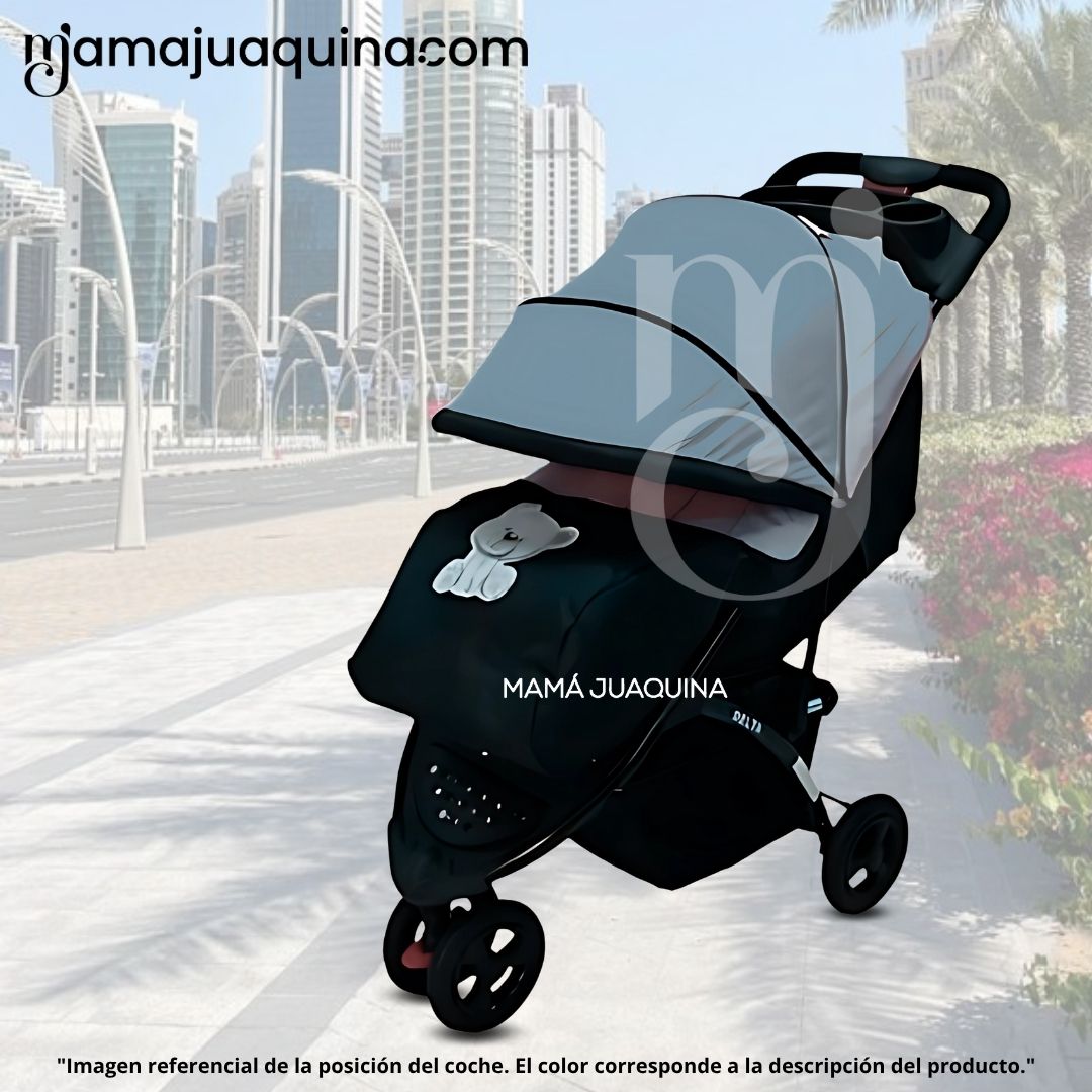 COCHE CUNA DEPORTIVO 3 RUEDAS «DELTA SPORT» BEIGE - 3