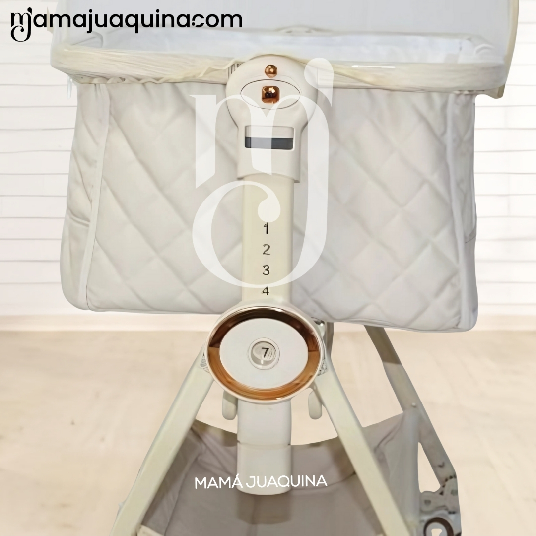 COLECHO MECEDORA PLEGABLE 2 EN 1 «LONE» DE LUJO BEIGE - 5
