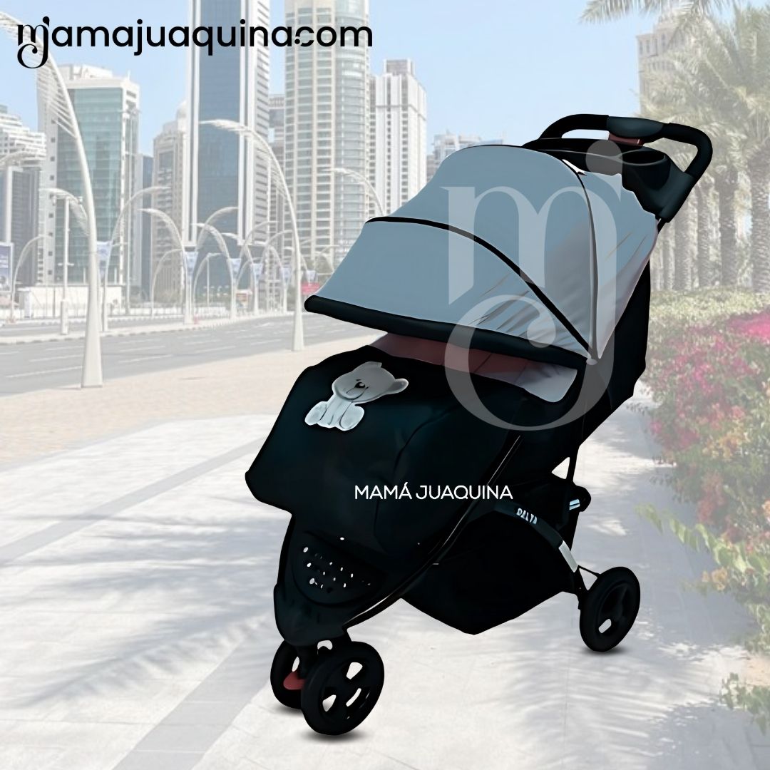 COCHE CUNA DEPORTIVO 3 RUEDAS «DELTA SPORT» GRAY - 3