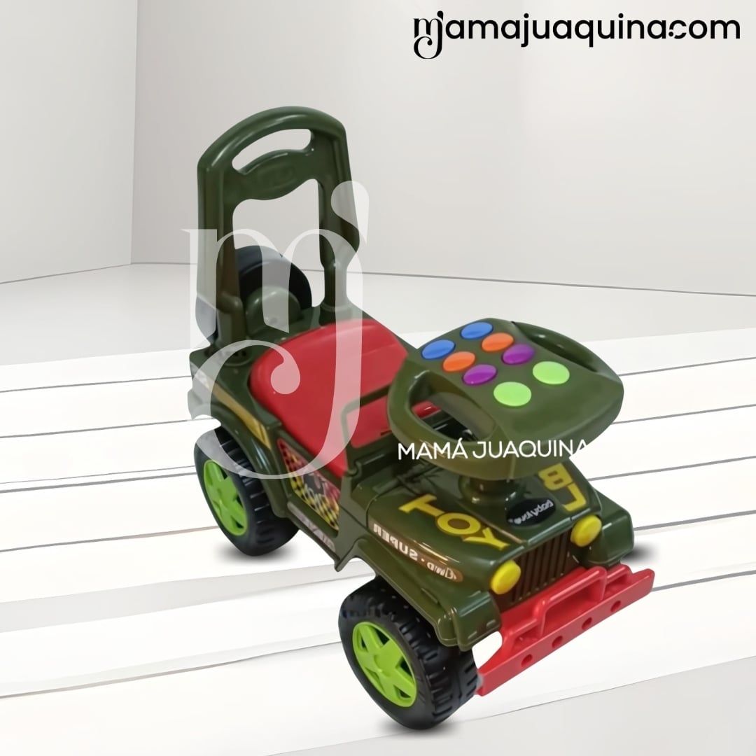 CORREPASILLO BUGGY JEEP «TROY» CON TIMON MUSICAL GREEN - 5