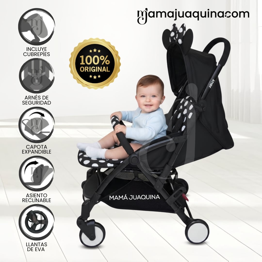 COCHE MALETA DE LUJO «MINNIE-E» EDICIÓN LIMITADA BLACK - 1