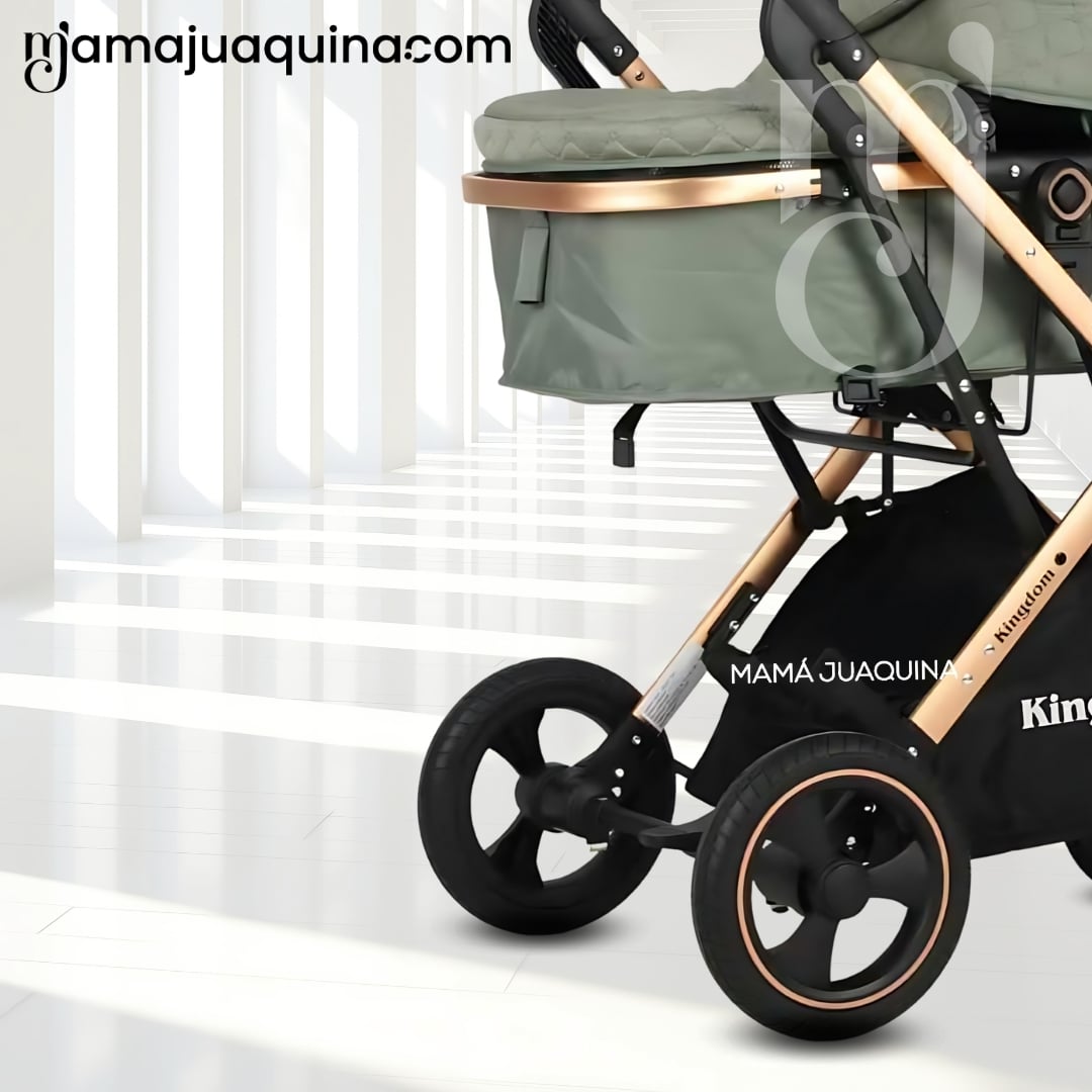 COCHE MOISÉS TRAVEL SYSTEM «BARBARA» CON BOLSA PAÑALERA VERDE - 3