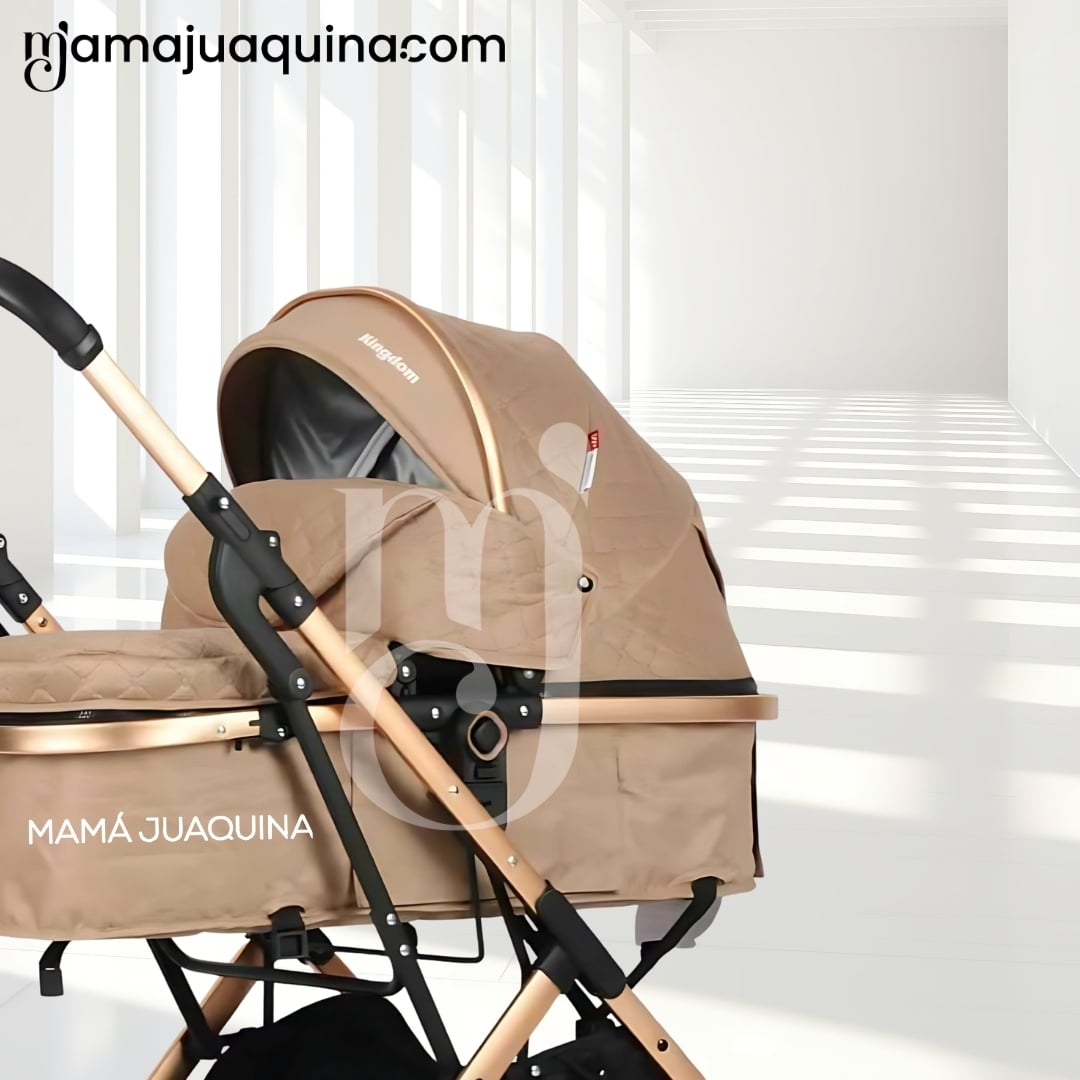 COCHE MOISÉS TRAVEL SYSTEM «BARBARA» CON BOLSA PAÑALERA BEIGE - 4