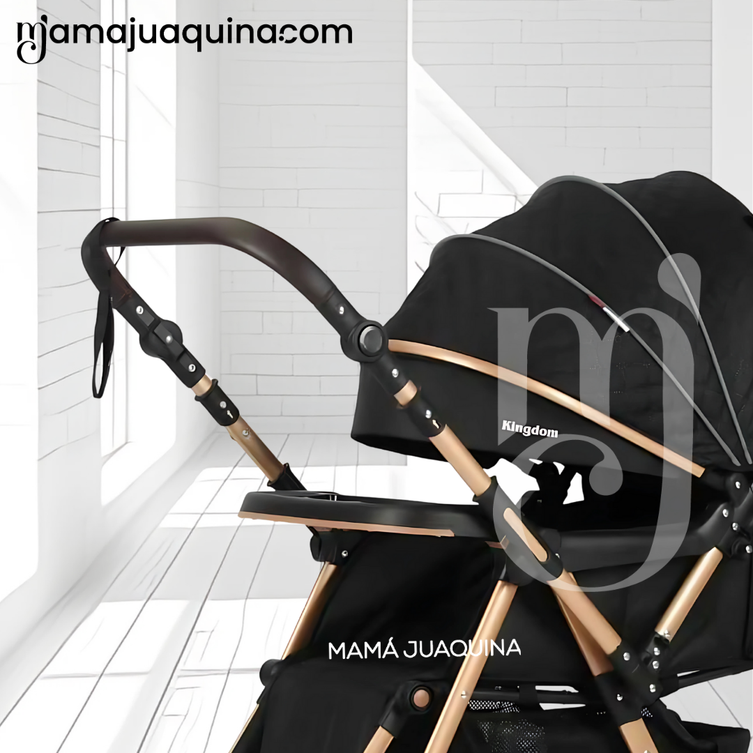 COCHE CUNA «TURQUIA PREMIUM» CON MOCHILA PAÑALERA BLACK - 5