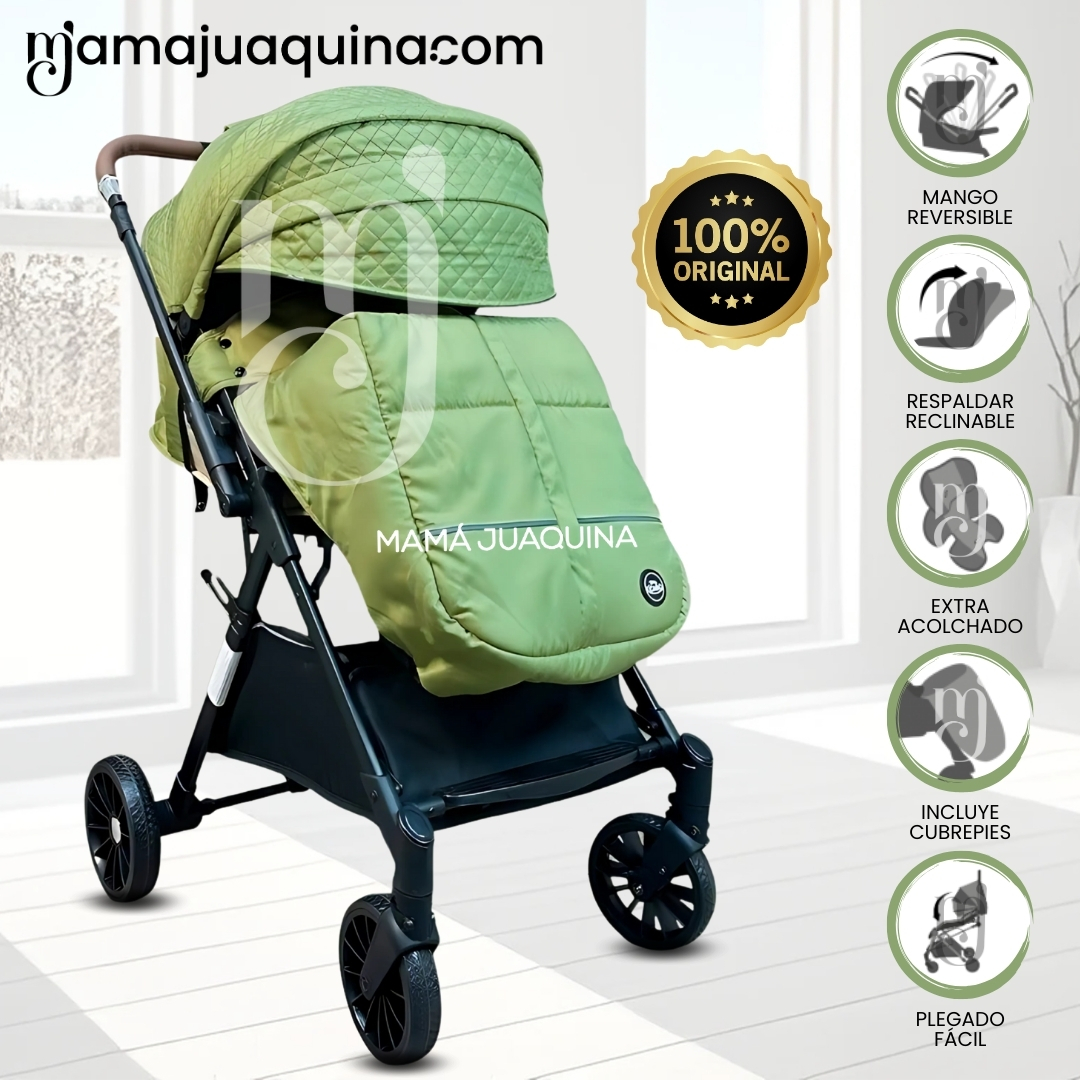 COCHE MALETA DE LUJO «MARSELLA» MANGO REVERSIBLE GREEN - 1