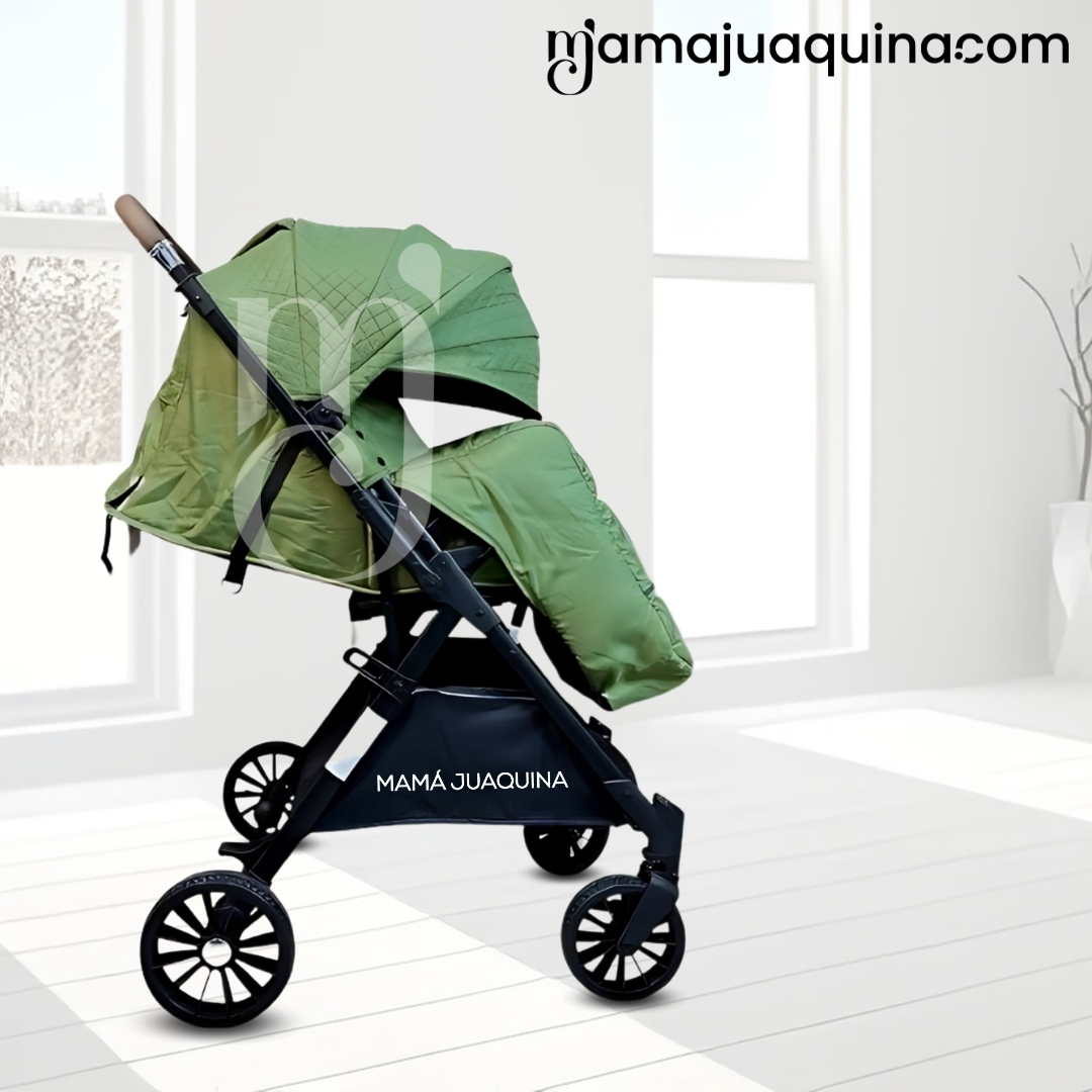 COCHE MALETA DE LUJO «MARSELLA» MANGO REVERSIBLE GREEN - 2